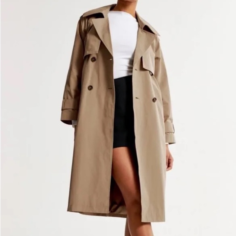 Abercrombie & Fitch Oversized Trench Coat